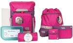 SCHOOL-MOOD Rebel mit LED Patchy Schulranzen-Set 8-teilig Luisa purpur