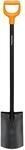 Fiskars G&auml;rtnerspaten f&uuml;r weiche, steinarme B&ouml;den, Rund, L&auml;nge 116,6 cm,