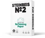 Steinbeis No. 2 Druckerpapier &ndash; 2500 (5 x 500) Blatt DIN A4 Recycling-Papier 80