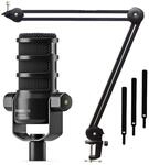 Rode Podmic USB XLR Sprecher-Mikrofon + keepdrum MS138 Gelenkarm Stativ Schwarz