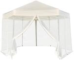 vidaXL Sechseckiges Pop-Up Festzelt Faltpavillon Gartenzelt Pavillon Outdoor...