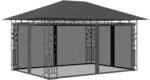 vidaXL Pavillon mit Moskitonetz Witterungsbest&auml;ndig Partyzelt Gartenzelt