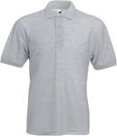 POLOSHIRT FRUIT OF THE LOOM 65/35 S M L XL XXL L,hellgrau L,Graumeliert