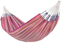 LA SIESTA&reg; Modesta Flamingo - Klassische Doppel-H&auml;ngematte aus Bio-Baumwolle