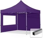 TOOLPORT Faltpavillon Faltzelt Pavillon 3x3m - 2 Seitenteile Aluminium 32mm...