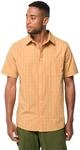 Jack Wolfskin Herren Hot Springs M Shirt Shortsleeve, Honey Yellow, M EU