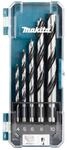 Makita D-72861 Holzbohrer-Set 5-teilig in Aufbewahrungsbox, Holzspiralbohrer...