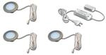 Hera 61056938002 LED-Einbauleuchten-Set, Metall, Edelstahl-optik, 6,8 x 6,8 x...