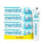 meridol Zahnfleischschutz Zahnpasta, Effektiver Schutz, 4x 75 ml | Mit 2-fach...