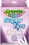 Crayola - Super Tips, abwaschbare Marker mittlere Spitze, 12er-Pack, f&uuml;r Schule und