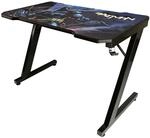 Batman - Ergonomischer Gamer's Desk mit Carbon Finish und integriertem Mauspad
