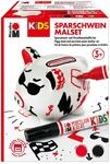 Marabu 0125000000100 - KiDS Porcelain & Glas Painter, Sparschwein Malset, lustiges