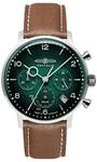 Zeppelin Herrenuhr mit veganem Lederband Serie LZ 129 Hindenburg Solar Chronograph