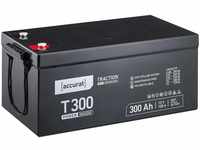 Accurat Traction T300 Pro VRLA Bleibatterie - 12V, 300Ah, 30% Startleistung,