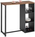 IDIMEX Bartisch PIAVA, sch&ouml;ner Stehtisch mit Regal, Moderne K&uuml;chentheke mit