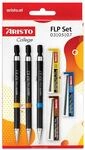 Aristo AR23559 Druckbleistifte College FLP 3er Set (Minen 0.35/0.5/0.7 mm, H&auml;rtegrad