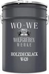 WO-WE Holzfarbe Holzlack Wetterschutzfarbe Au&szlig;en & Innen - Anthrazitgrau RAL