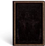 Paperblanks - Faux Leder schwarzes Marokkoleder - Notizbuch Midi Flexi Liniert - 176