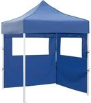 vidaXL Profi Partyzelt Faltbar mit 2 Seitenw&auml;nden Wasserbest&auml;ndig Pavillon...