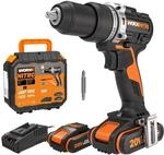 WORX WX352 Akku Schlagbohrschrauber 20V, mit 2x2Ah Akkus & Schnellladeger&auml;t 