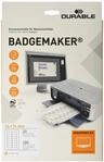 Durable Einsteckschilder Badgemaker, 280 Schilder, 34 x 74 mm, wei&szlig;, 142502