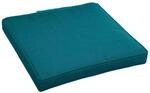 Hesp&eacute;ride - Stuhlkissen mit Klettverschluss Korai Entenblau - 40 &times; 40 &times; 4 cm -