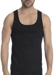 CALIDA Pure & Style Unterhemd Herren schwarz 50