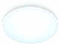 WiZ Tunable White Superslim Deckenleuchte (1300 lm), LED Leuchte mit warm- bis