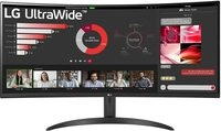 LG UltraWide 21:9 Curved QHD Monitor 34WR50QC-B - 34 Zoll, HDR10, PBP-Modus, OnScreen LG UltraWide 21:9 Curved QHD Monitor 34WR50QC-B - 34 Zoll, HDR10, PBP-Modus, OnScreen