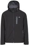 Trespass Accelerator II, Black, XXS, Wasserdichte Softshelljacke mit abnehmbarer