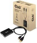 Club3D Mini DP auf Dual Link DVI aktiver Adapter, HDCP Off Version f&uuml;r Apple Cinema