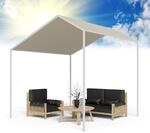 Blumfeldt Pergola, Metall Pavillon mit Polyester Schr&auml;gdach, Sonnensegel mit