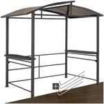 tectake&reg; Outdoor Grillpavillon, &Uuml;berdachung f&uuml;r Grill, Metall Pavillon f&uuml;r