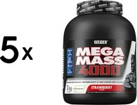 Weider Mega Mass 4000 3000 g Erdbeere, Grundpreis: &euro; 15,65 / kg