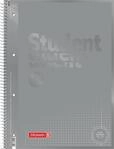 BRUNNEN Collegeblock Premium Student Colour Code | A4, Lineatur 28, 80 Blatt, silver