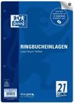 Oxford Ringbucheinlagen A4 liniert, Lineatur 21 ohne Rand, 50 Blatt