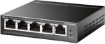 TP-Link TL-SG105MPE 5 Port Managed PoE Switch mit 4 PoE+ Ports (120 Watt,