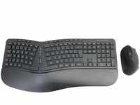 Conceptronic ORAZIO02DE Ergo Kabelloses Set aus ergonomischer Tastatur und...