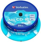Verbatim CD-R AZO Crystal 700 MB - 52-fache Brenngeschwindigkeit -