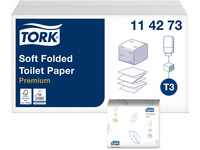 Tork 114273 Einzelblatt Toilettenpapier Premium für Tork T3 Toilettenpapierspender /
