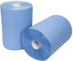 STIER Putzpapier Rollen, 2 Rollen, blau, 3-lagig, Putzrollen, L&auml;nge 36,5 cm x Breite