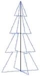 vidaXL Weihnachtskegelbaum Weihnachtsbaum Lichterbaum Beleuchtet Dekobaum