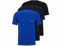 BOSS Herren Classic T-Shirts Kurzarm Shirts Pure Cotton Crew-Neck 3er Pack,