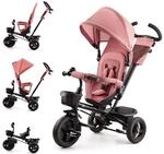 Kinderkraft Aveo Dreirad ab 9 Monaten bis 25 kg, Kinderdreirad mit Schubstange,