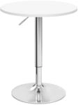 WOLTU Bartisch Stehtisch, h&ouml;henverstellbarer Tisch 70-91 cm, multifunktionaler