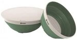 Outwell Collaps Bowl & Collander Set Shadow Green Sch&uuml;ssel + Abtropfgestell Farbe