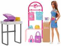 Barbie Mode-Boutique Spielset - Foliendesigns Puppe, über 150 originelle Looks,