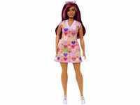 Barbie Fashionistas # 207 - Puppe mit Pulloverkleid, pinkfarbene Strähnen,