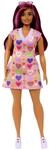 Barbie Fashionistas # 207 - Puppe mit Pulloverkleid, pinkfarbene Str&auml;hnen,