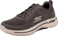 Skechers Herren Go Walk Arch Fit Idyllic Sneaker, Taupe Textile Synthetic Trim, 45.5